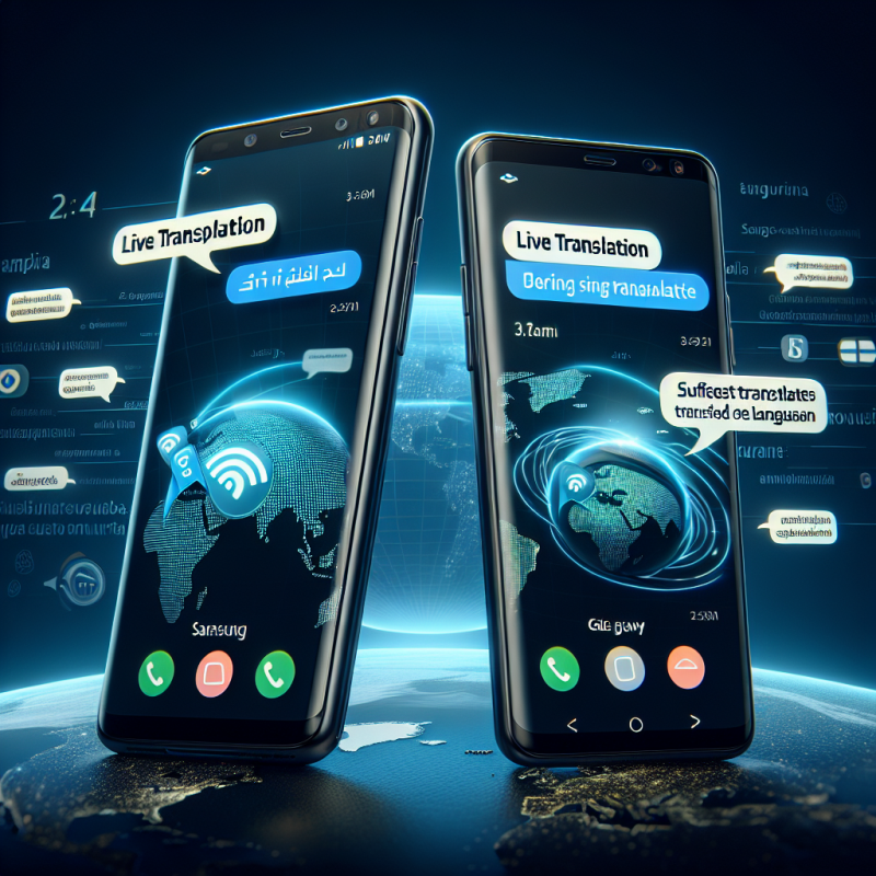 Illustration of Les derniers téléphones Galaxy de Samsung proposent une traduction en direct lors des appels téléphoniques et des textes