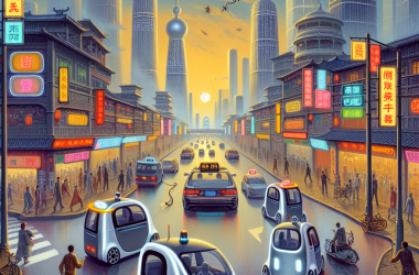 Illustration of Rencontrant des obstacles, les fleurons des taxis robots en Chine ralentissent | TechCrunch