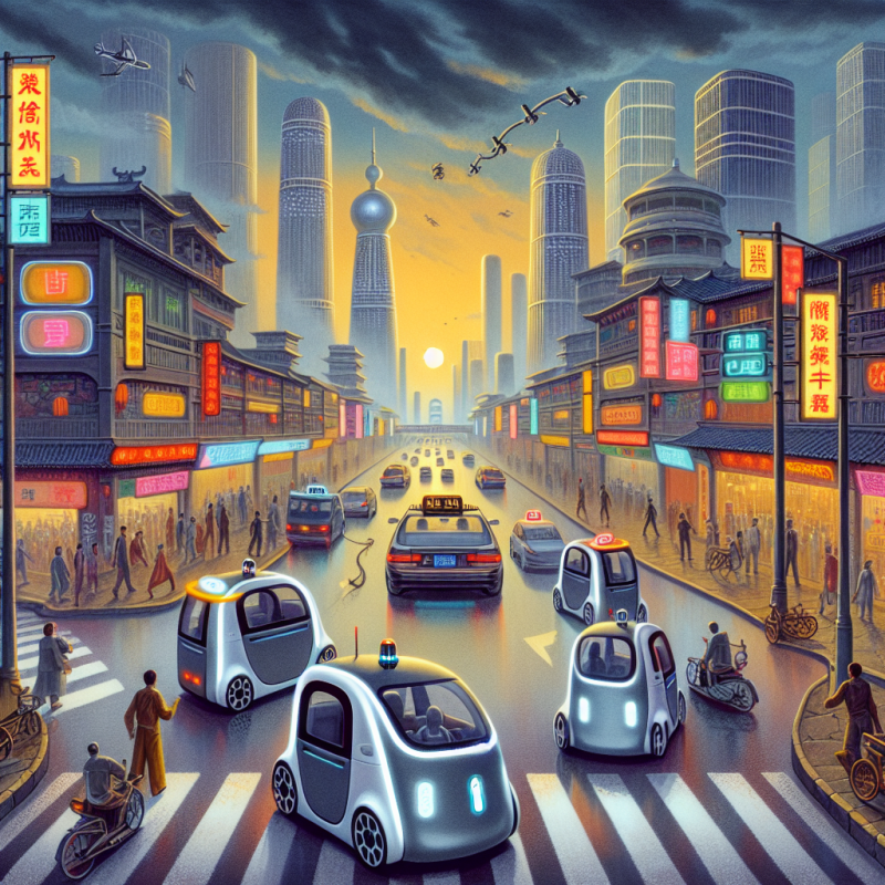 Illustration of Rencontrant des obstacles, les fleurons des taxis robots en Chine ralentissent | TechCrunch