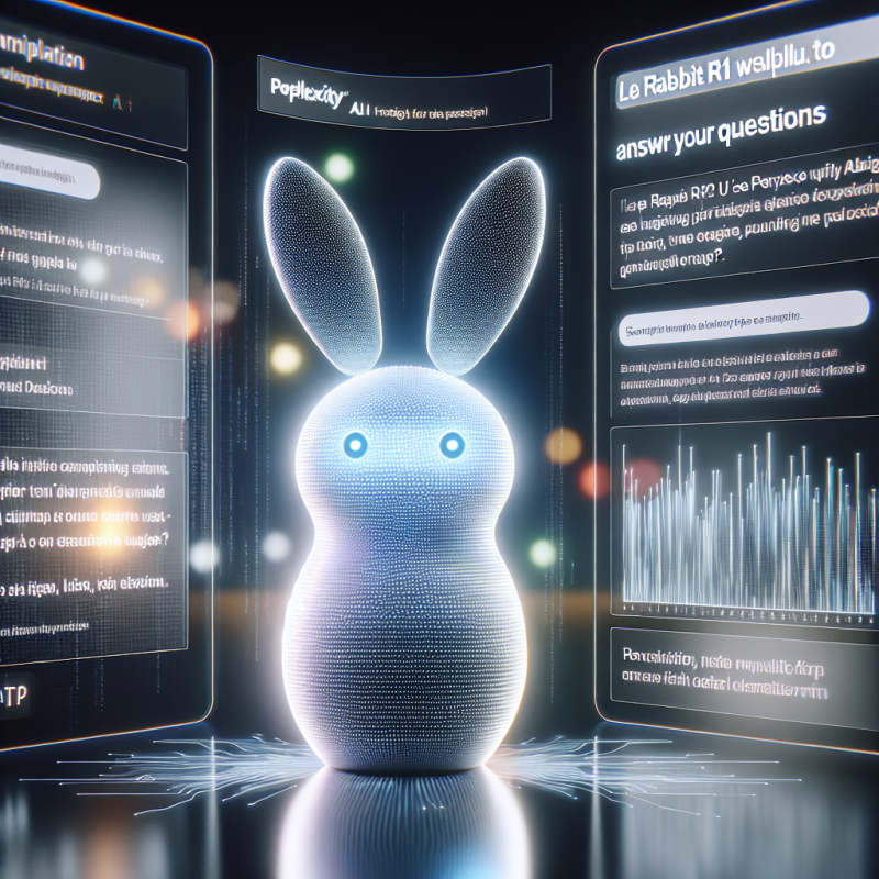 Illustration of Le rabbit r1 utilisera la technologie de Perplexity AI pour répondre à vos questions | TechCrunch