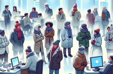 Illustration of Il fait trop froid au bureau: quels sont mes recours en tant que salarié?