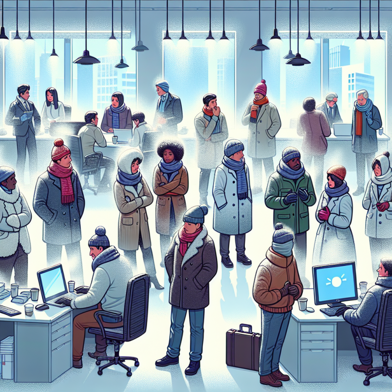 Illustration of Il fait trop froid au bureau: quels sont mes recours en tant que salarié?