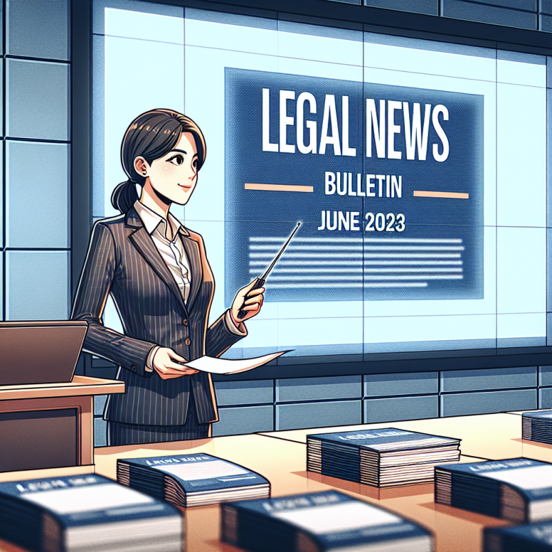 Illustration of Présentation du bulletin d’actualité juridique de juin 2023 - Actualité - INRS