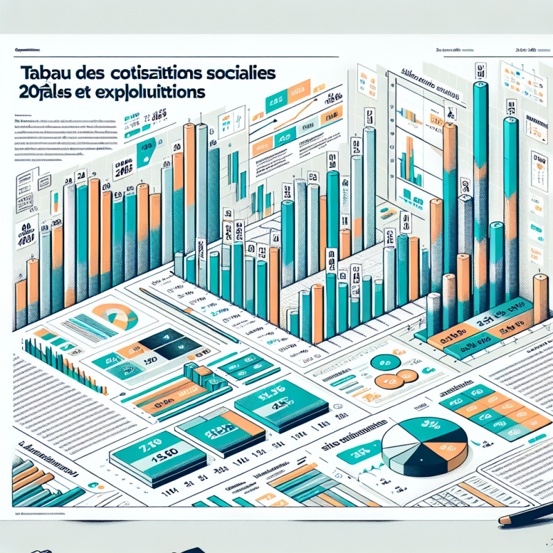 Illustration of Tableau des Cotisations Sociales 2024 : Taux et explications