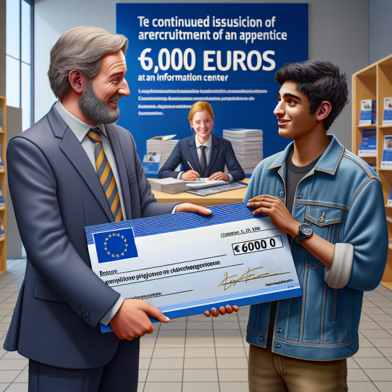 Illustration of Maintien de la prime de 6000 euros au recrutement d’un alternant - Centre Inffo
