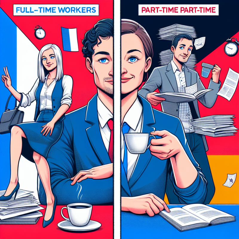 Illustration of Les salariés français travaillent moins que les Allemands à temps complet mais plus à temps partiel