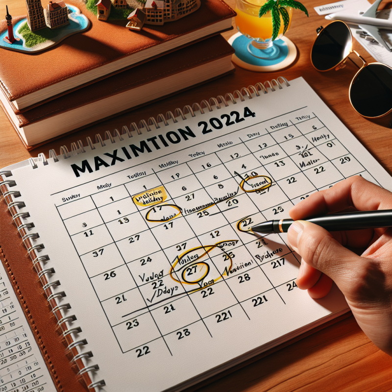 Illustration of Jours fériés, ponts... Comment profiter de 40 jours de vacances en 2024 en posant 12 jours de congés