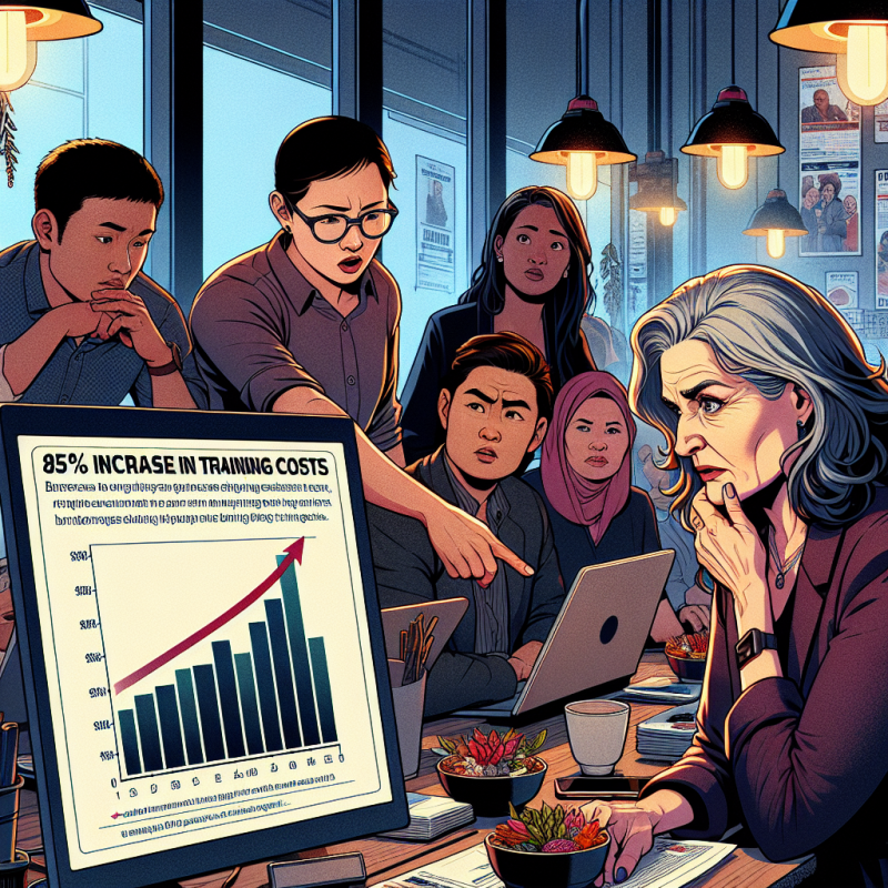 Illustration of Coût de la formation: 85 % des entrepreneurs le voient comme un frein
