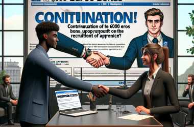 Illustration of Maintien de la prime de 6000 euros au recrutement d’un alternant - Centre Inffo