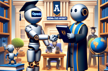 Illustration of OpenAI signe avec son premier client dans l'enseignement supérieur : l'Université d'État de l'Arizona | TechCrunch