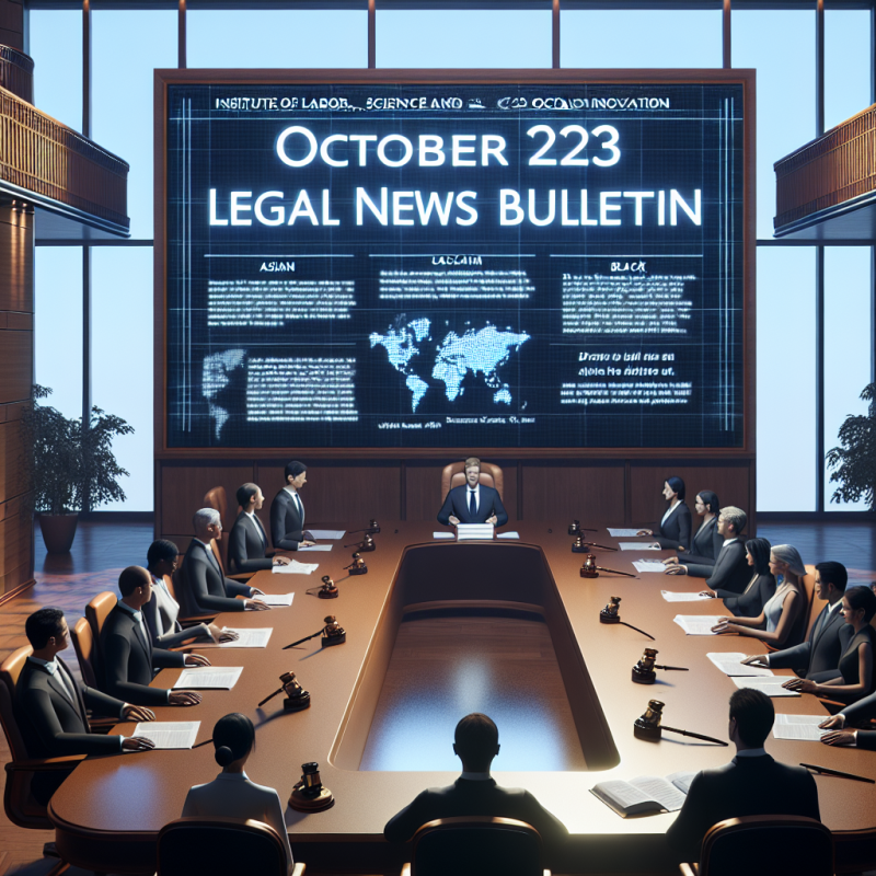 Illustration of Présentation du bulletin d’actualité juridique d'octobre 2023 - Actualité - INRS