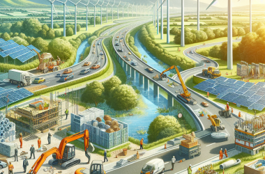 Illustration of La Haute-Garonne décarbone la construction et la maintenance de ses infrastructures routières