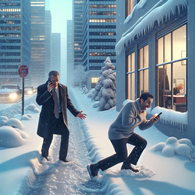 Illustration of Neige, verglas: un salarié peut-il exiger de télétravailler?