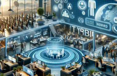 Illustration of Travail Hybride : 10 tendances à suivre en 2024 - Culture RH