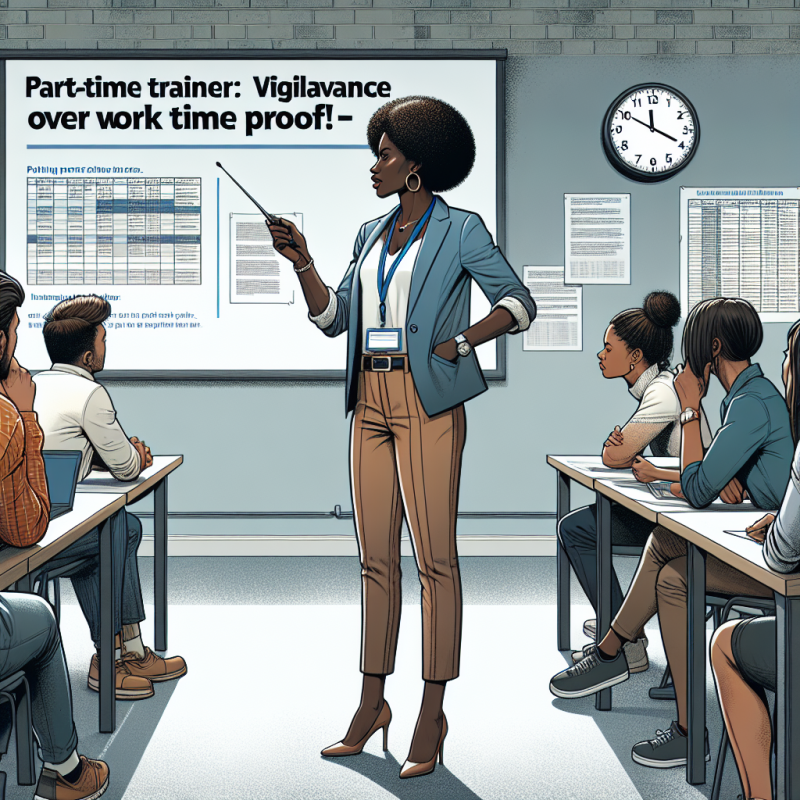 Illustration of Formateur à temps partiel : vigilance sur la preuve du temps de travail ! - Centre Inffo