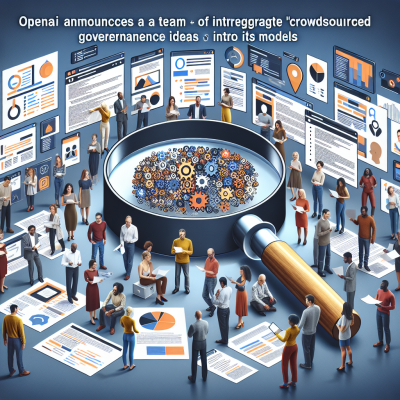 Illustration of OpenAI annonce la formation d'une équipe pour intégrer des idées de gouvernance 'crowdsourcées' dans ses modèles | TechCrunch