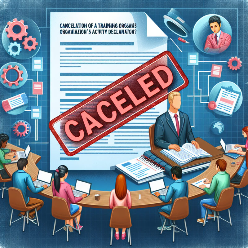 Illustration of Annulation de la déclaration d’activité d’un organisme de formation : quelles sont les règles applicables ? - Centre Inffo