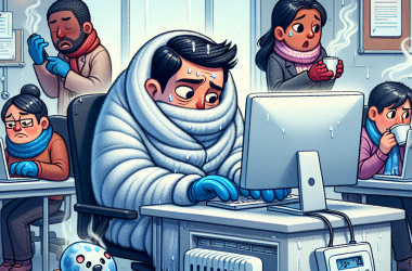 Illustration of Il fait trop froid au bureau: quels sont mes recours en tant que salarié?