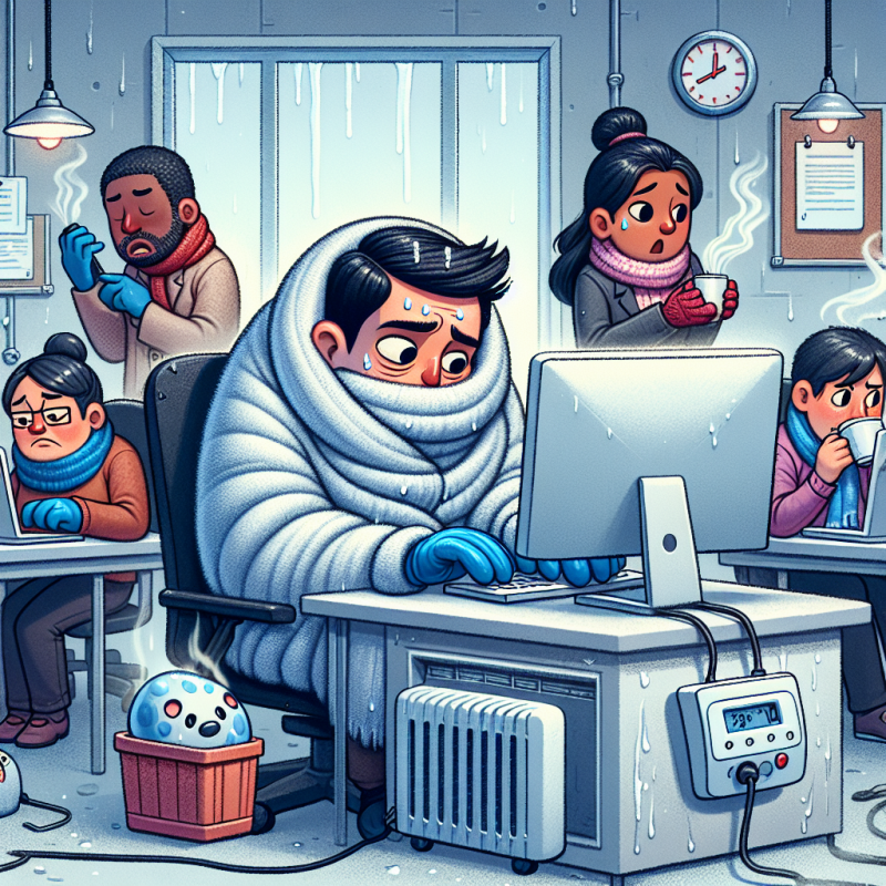 Illustration of Il fait trop froid au bureau: quels sont mes recours en tant que salarié?