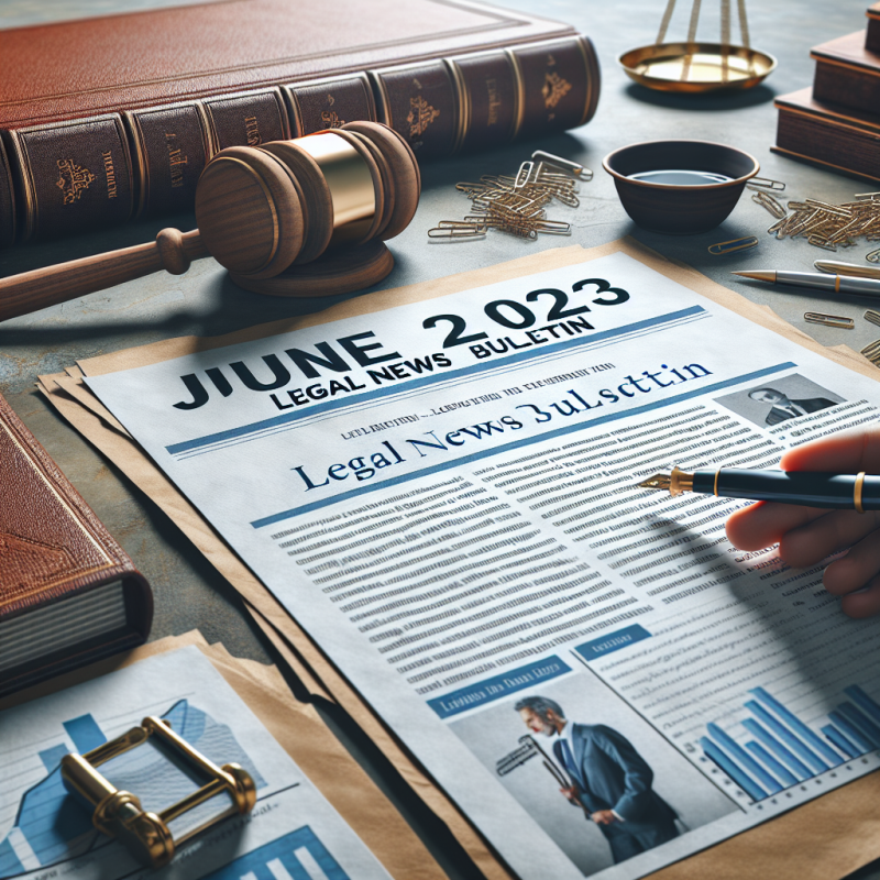 Illustration of Présentation du bulletin d’actualité juridique de juin 2023 - Actualité - INRS