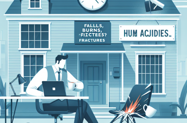 Illustration of Chute, brûlure, fracture.... Se blesser en télétravail, est-ce un accident professionnel?