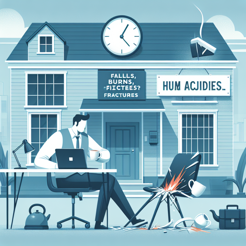 Illustration of Chute, brûlure, fracture.... Se blesser en télétravail, est-ce un accident professionnel?