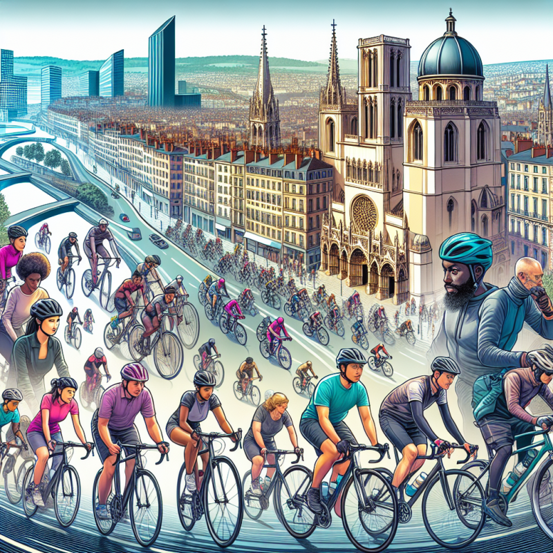Illustration of Lyon au sprint sur les formations à la pratique du vélo