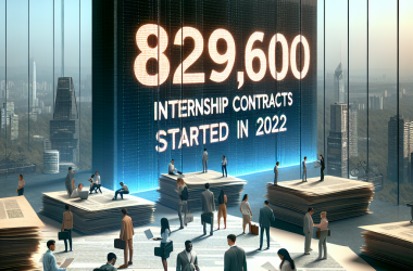 Illustration of 829 600 contrats d’apprentissage ont débuté en 2022 (Dares) - Centre Inffo