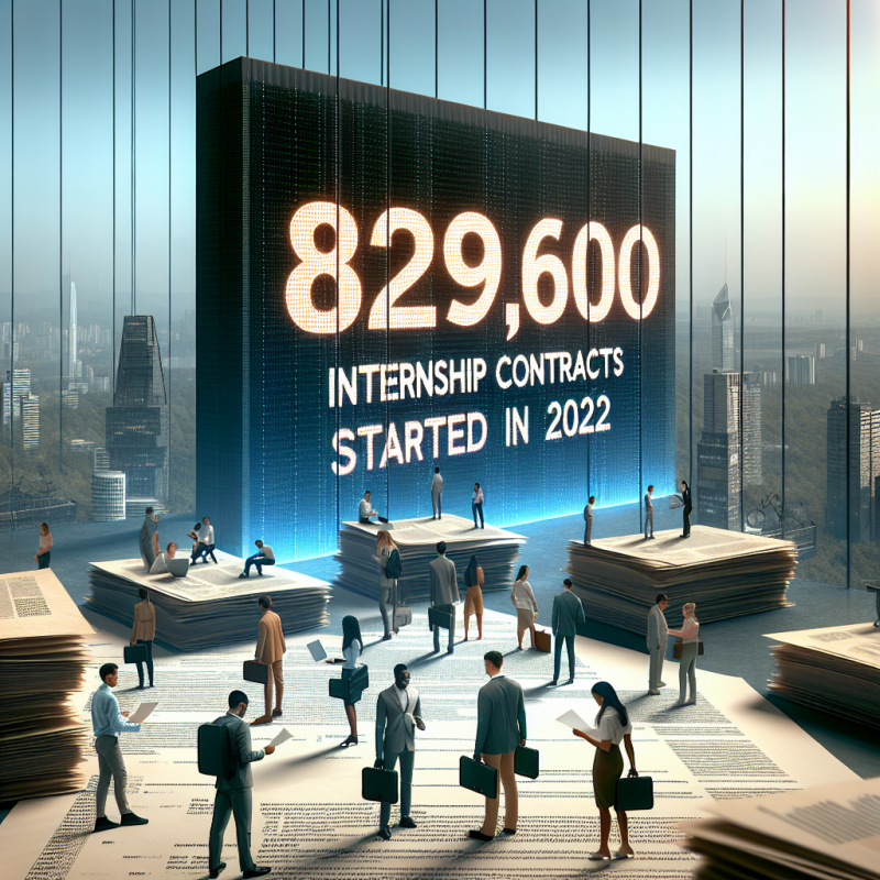 Illustration of 829 600 contrats d’apprentissage ont débuté en 2022 (Dares) - Centre Inffo