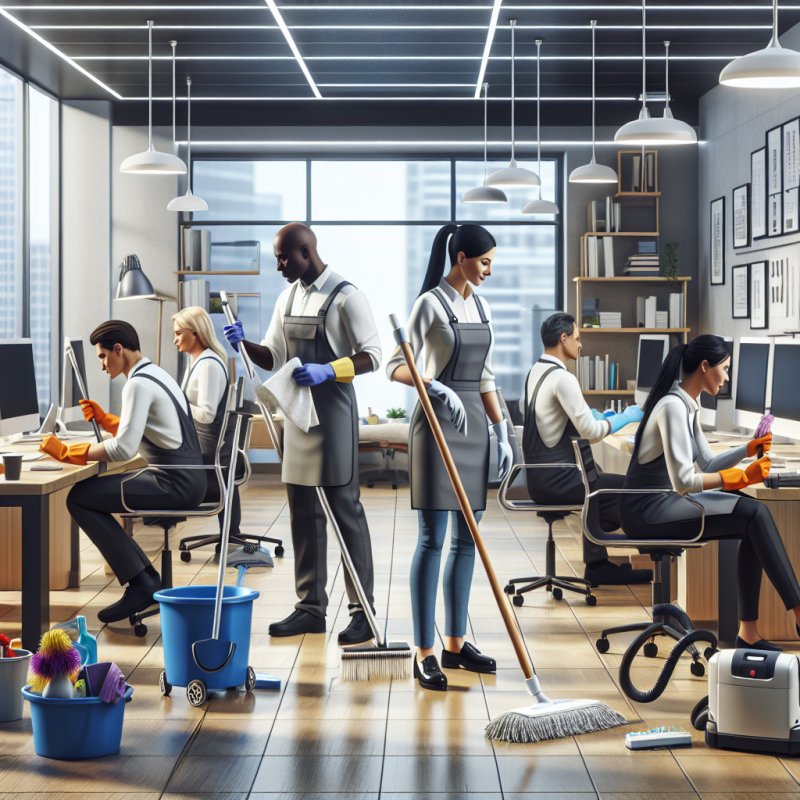 Illustration of Nettoyage en entreprise - Actualité - INRS