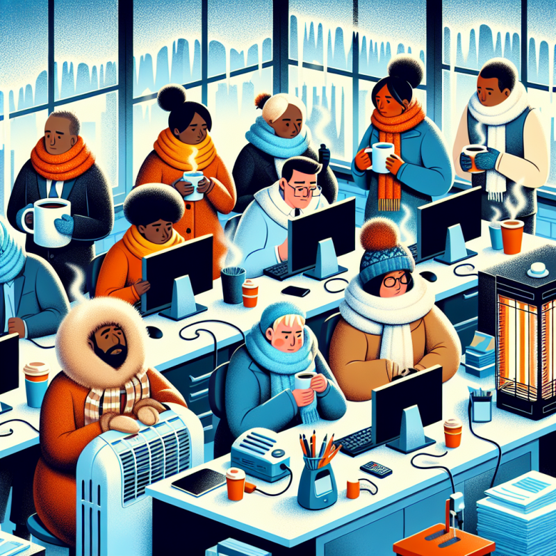 Illustration of Il fait trop froid au bureau: quels sont mes recours en tant que salarié?