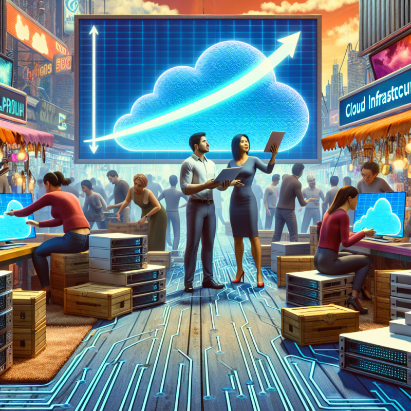 Illustration of Le marché de l'infrastructure cloud a connu sa plus grande croissance de revenus au quatrième trimestre