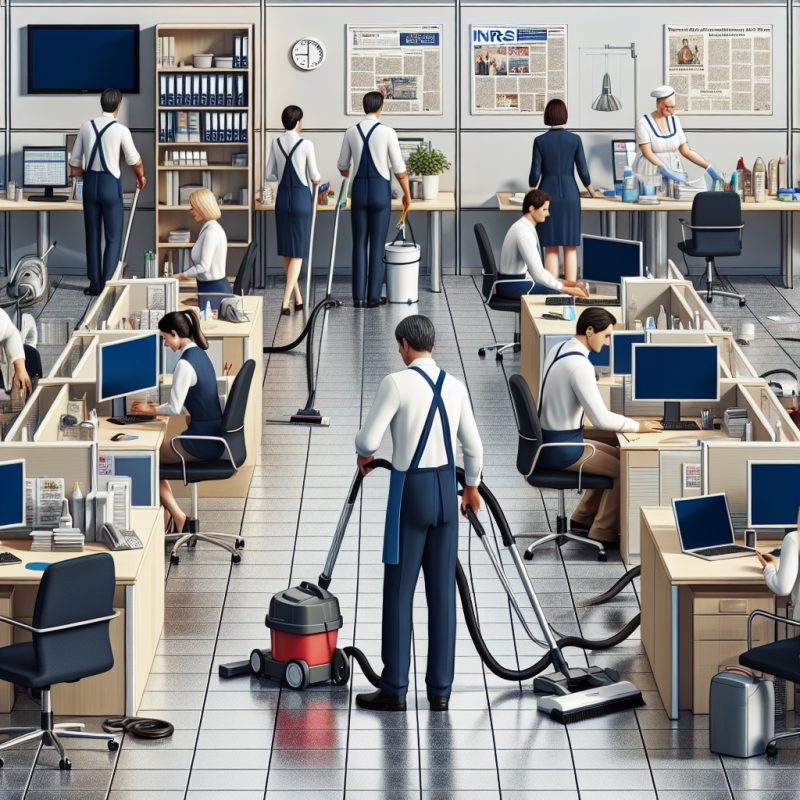 Illustration of Nettoyage en entreprise - Actualité - INRS