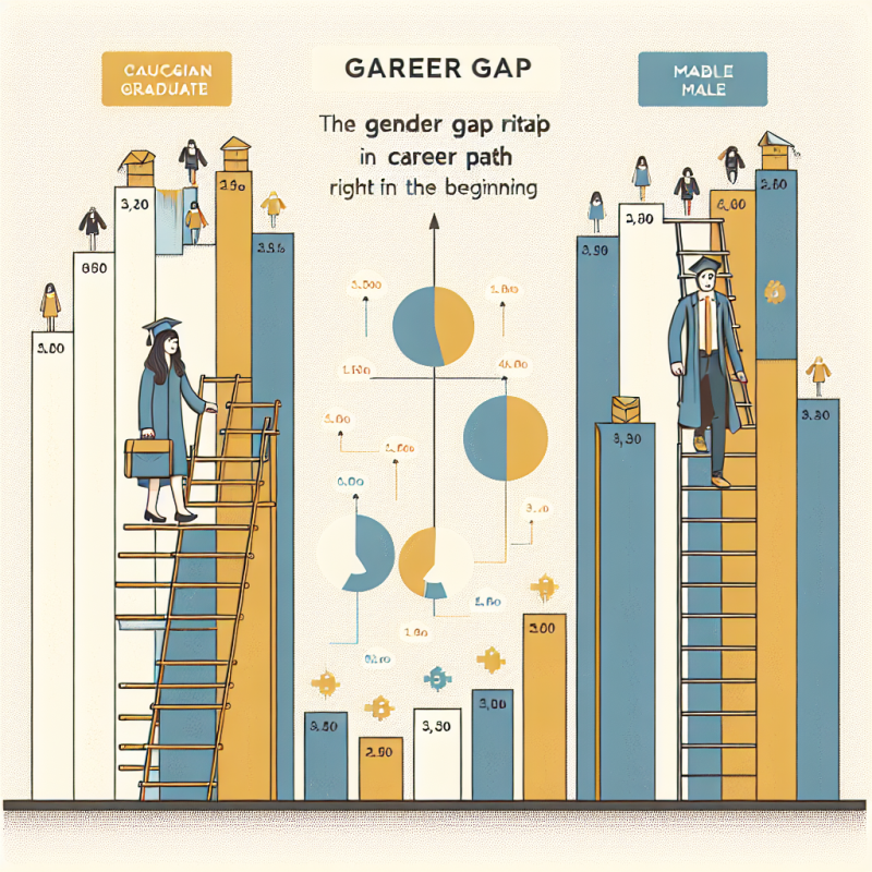Illustration of [Infographie] Égalité H/F : un fossé dès le début de carrière
