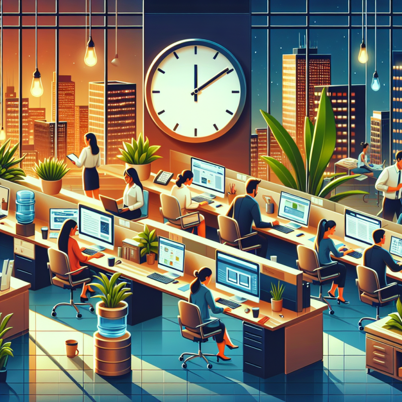 Illustration of Revue du web #480 : Vie de bureau, temps de travail et RSE