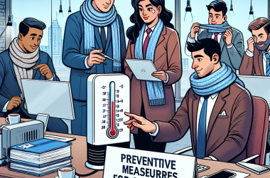 Illustration of Focus juridique - Quelles sont les mesures à mettre en œuvre au travail en cas de vagues de froid ? - Actualité - INRS