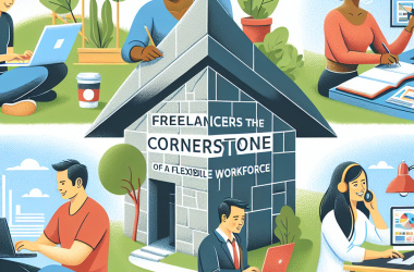 Illustration of Les freelances sont la pierre angulaire d'une workforce flexible