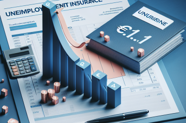 Illustration of 1,1 milliard d'euros: l'assurance chômage divise par 4 sa prévision d'excédent pour 2024