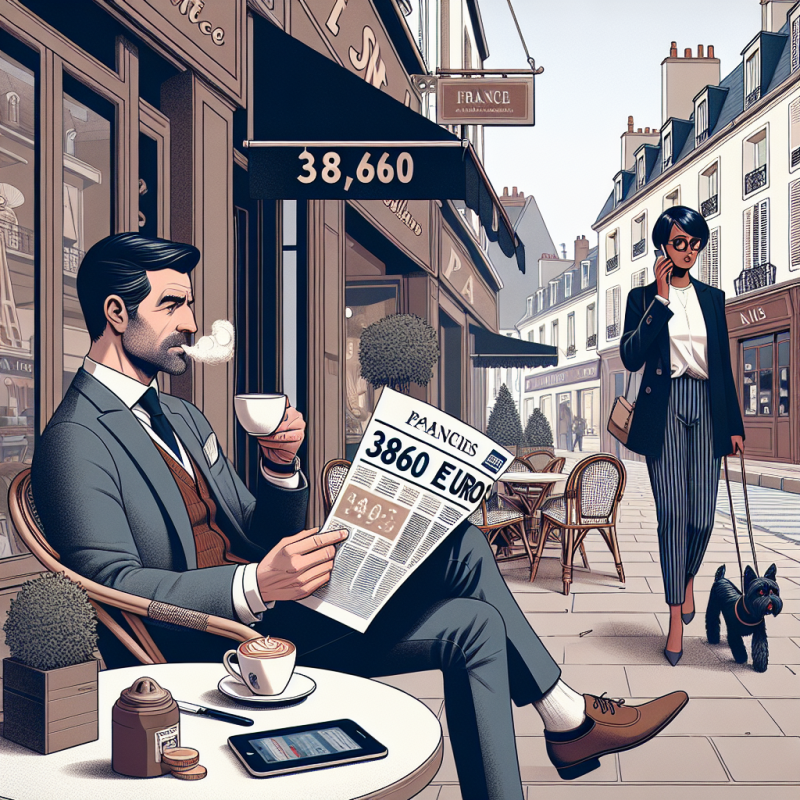 Illustration of 3860 euros par mois: peut-on se considérer riche avec ce salaire en France?