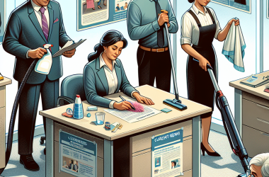 Illustration of Nettoyage en entreprise - Actualité - INRS