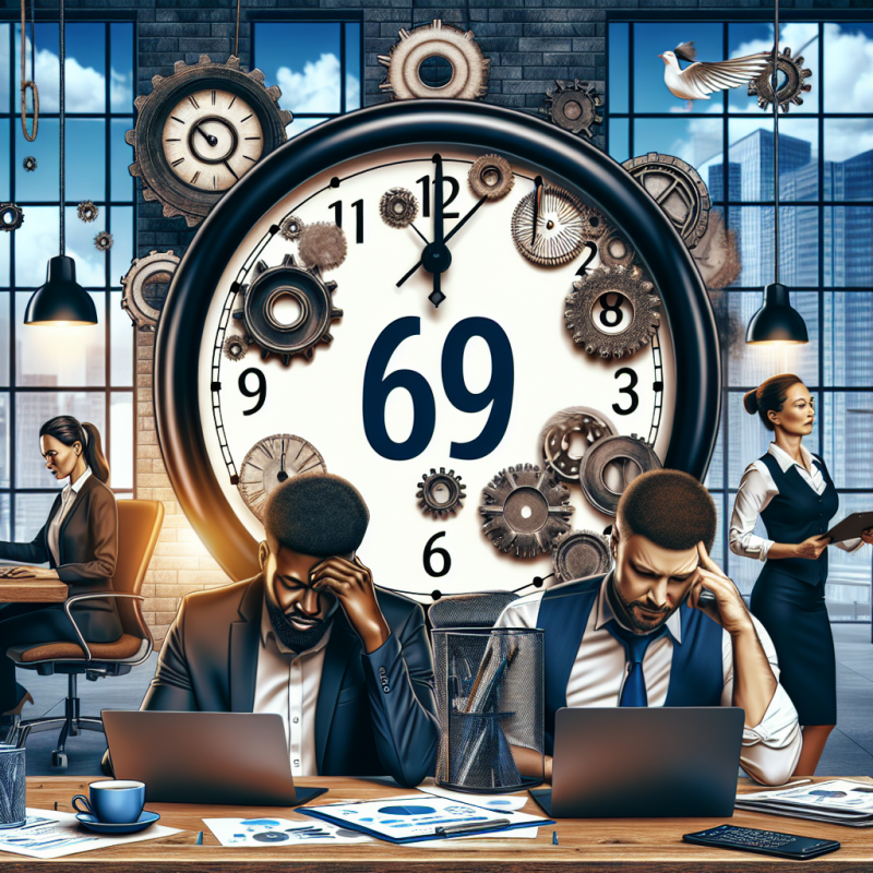 Illustration of Finies les 35 heures, bientôt des semaines de 69 heures de travail !