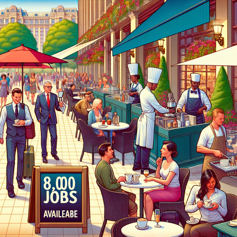 Illustration of 8.000 postes à pourvoir: à l'approche de la saison estivale, les restaurants et hôtels manquent de saisonniers