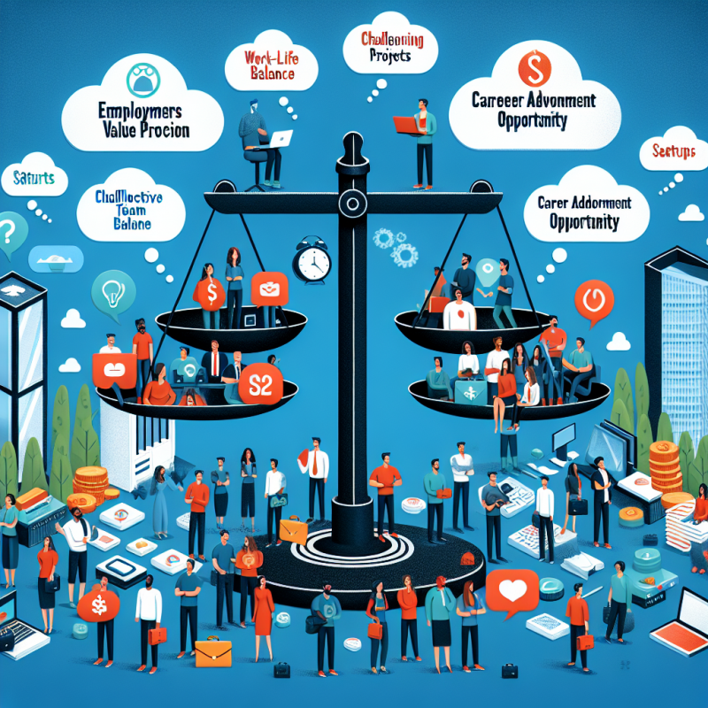 Illustration of EVP (Proposition de Valeur Employeur) : Ce que veulent les développeurs