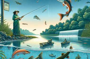 Illustration of Le droit de pêche en eau douce (4) : les poissons migrateurs