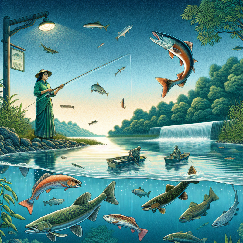 Illustration of Le droit de pêche en eau douce (4) : les poissons migrateurs