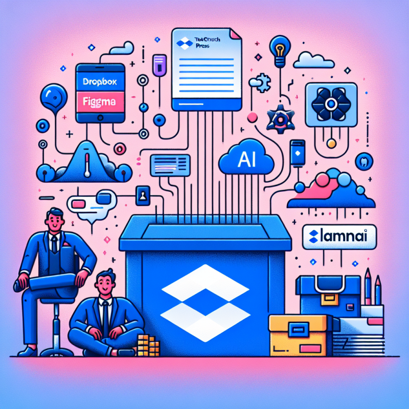 Illustration of Dropbox, les PDG de Figma soutiennent Lamini, une startup construisant une plateforme d'IA générative pour les entreprises | TechCrunch