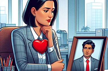 Illustration of Coup de foudre au bureau: dois-je avouer mes sentiments à mon boss?