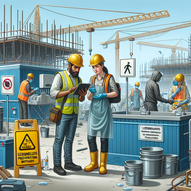 Illustration of Légionellose : prévenir les risques dans les installations sanitaires provisoires de chantier - Actualité - INRS