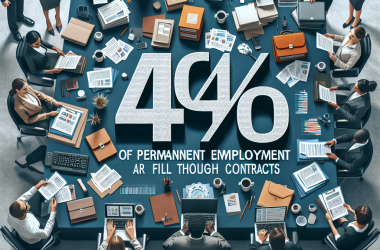 Illustration of [Le chiffre de la semaine] : 44% des prises de postes sur emploi permanent se font par voie de contrat