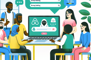 Illustration of Airbnb lance les fonctionnalités de réservation de groupe et utilise l'IA pour le service client